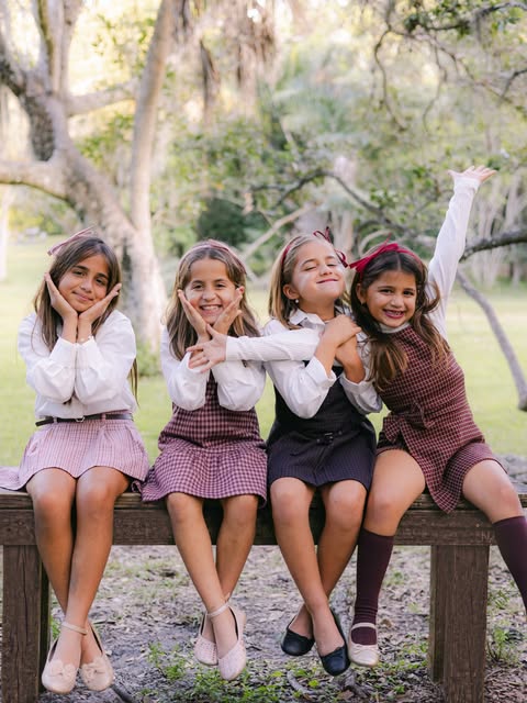 Friends photographed together outdoors