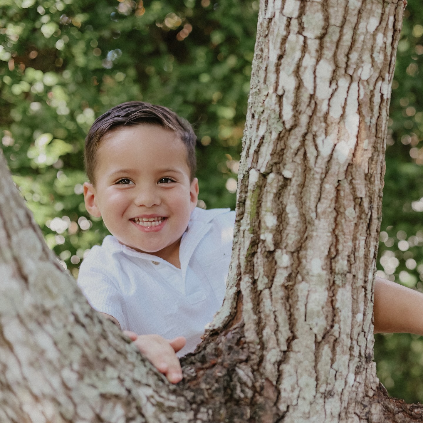 Child exploring outdoors during a lifestyle photography session